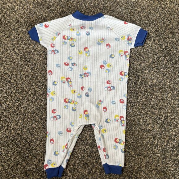 Vintage Swanknit Newborn Boys Short Sleeve Sleeper. - Picture 5 of 7